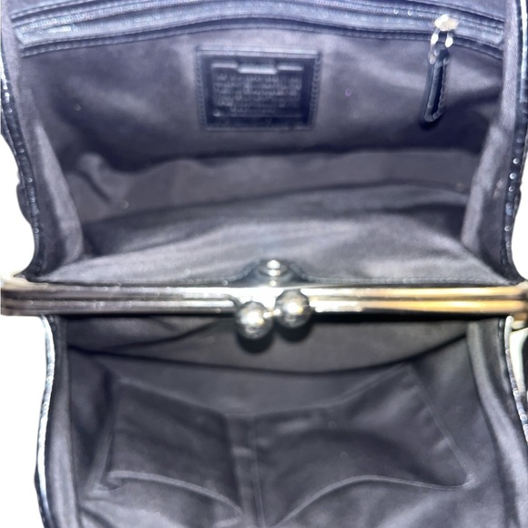 Beautiful Pre Loved Coach Black and Gray Handbag F13533 - Picture 9 of 11